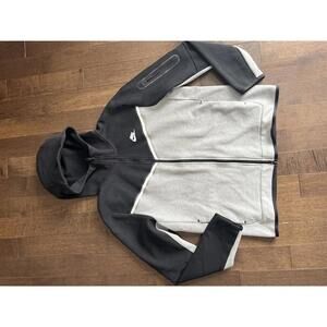Nike Tech Men's Two-Tone Zip-Up Hoodie Sweatshirt Size Large